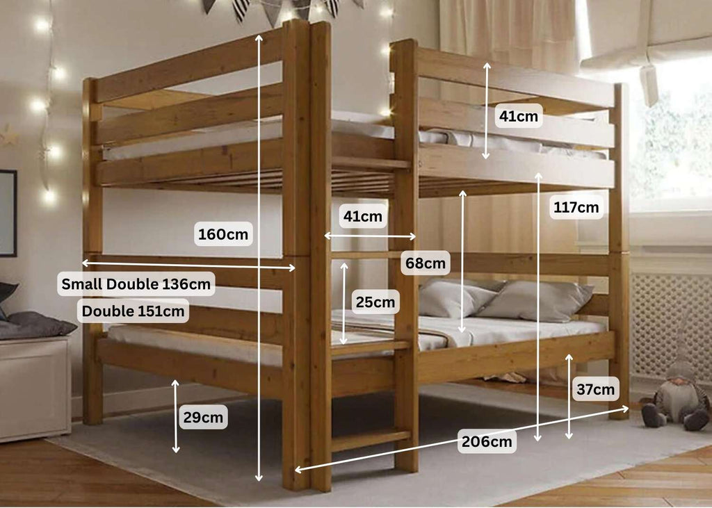 Double over Double Bunk Beds For Adults | Reinforced Beds